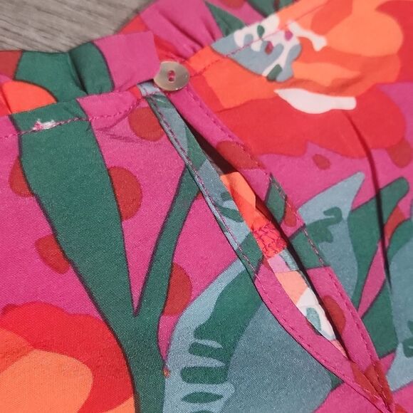 EUC Michelle McDowell McKenna Gold Rush Ruffle Top - Picture 10 of 11